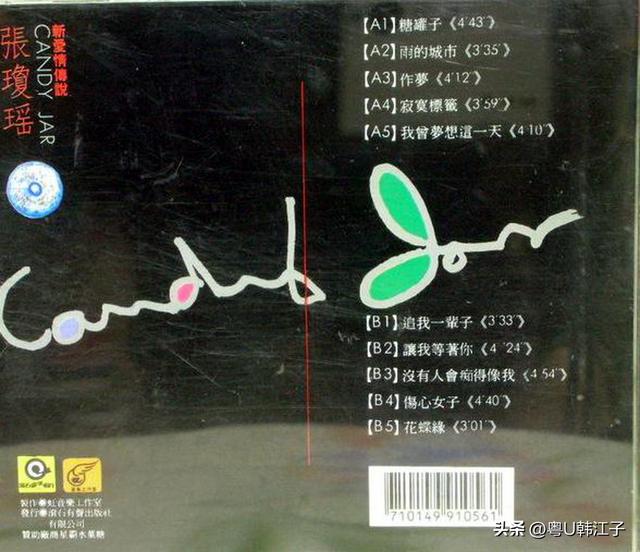 张琼瑶：1989年12月《糖罐子》滚石唱片“虹”工作室出品