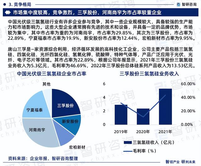 2023年光伏级三氯氢硅行业发展现状、市场前景及投资方向报告