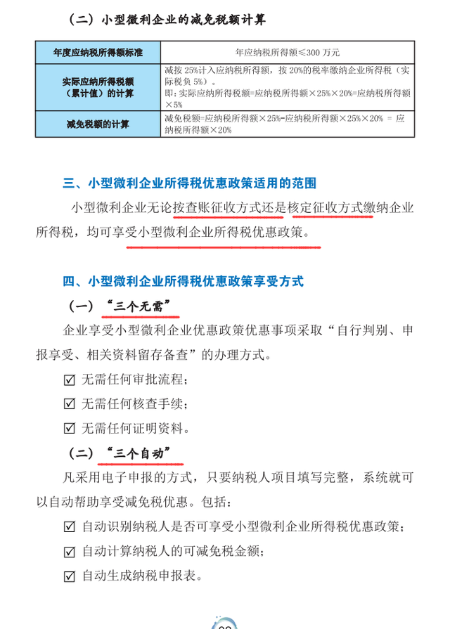 小微企业所得税优惠政策全流程指引！附小微企业计算器，小白也懂