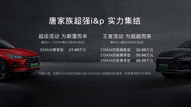 30万享100万的性能！比亚迪唐DM-P已上市，提速4.3秒，油耗6.5L