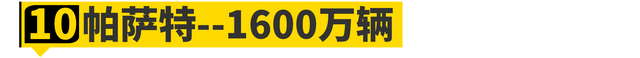 历史10大销量王盘点！第一不是大众？